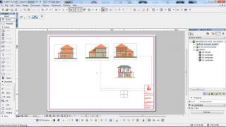 Panduan Archicad 6 cara upload gambar ke layout archicad [upl. by Hannahsohs]