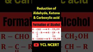 Formation of alcoholReduction of carbonyl compounds shorts [upl. by Di326]