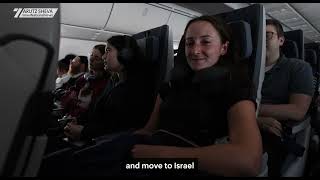 Arutz Sheva accompanies Olim 2000 Jews to immigrate to Israel amid war [upl. by Pallas]