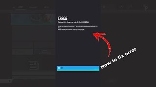 How to fix connection error rainbow six siege Ps4Xbox 2022 rainbowsixsiege connection error [upl. by Enileve]