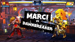 MARCI VS DAWNBREAKER DOTA 2 STREET FIGHTER [upl. by Zeret]