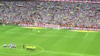 Huddersfield winning penalty vs Reading from the stands Championship Playoff Final 290517 Wembley [upl. by Ilaire]