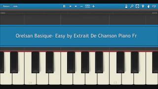 Orelsan Basique  Difficulté  Easy Synthésia [upl. by Alhsa]