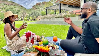 Hideaway picnic at MIDGARD LODGE  Romance in the bush  OampL Leisure  NAMIBIAN YOUTUBER [upl. by Joed389]