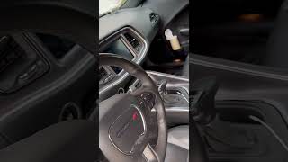 Dodge challenger interior before video cleaning cars dodge shorts video detailing detroit [upl. by Elleahcim341]