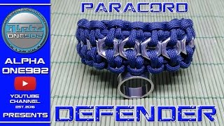 EPIC Paracord Defender Bracelet How To Make 2017 Hex Nut Edition [upl. by Eserehc]