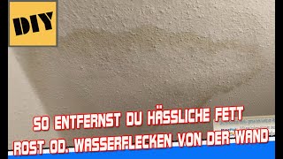 🛑 Der Gelbbraune Fleck kommt immer wieder durch beim Streichen Wasserflecken Rostflecken entfernen [upl. by Ellyn221]