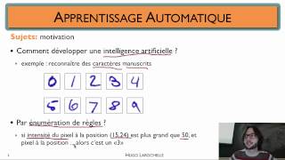 Apprentissage automatique 11  Concepts fondamentaux  motivation [upl. by Sadirah]