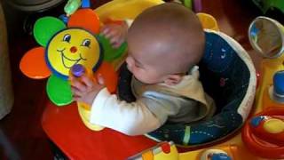 Enochs playing car jumperoo in Auntie Pams house Part 2 [upl. by Siurtemed]