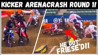 1ST PRO ARENACRASH OF THE YEAR WAS CRAZY Kicker Arenacross Round 1 Reno Race Day Vlog [upl. by Inal]