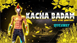 Kacha Badam 🥜☣️ Free Fire Beat Sync Montage 🎤🎵 Kacha Badam Montage 🔥😎  GarenaFreeFire [upl. by Artemed]