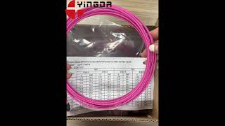 12 Fiber MPO Female Connector Patch Cord OM4 50125um Elite Loss 035dB Purple Polarity A [upl. by Maureene]