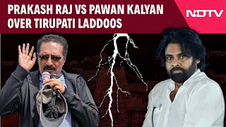 Tirupati Laddu Controversy  Prakash Raj Vs Pawan Kalyan Over Tirupati Laddoos [upl. by Docila319]