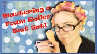 How to Master a Foam Roller Wet Set  Vintage Hairstyling Basics [upl. by Ettenyl608]