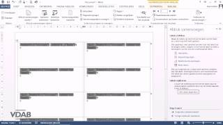 Word 2013  Mailmerge  404BladZelfdeEtiketSamenvoegen [upl. by Yorick]
