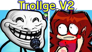 Friday Night Funkin VS Trollge V2  Funkin Physics 20 Cutscenes FNF ModTroll IncidentTrollface [upl. by Desai391]