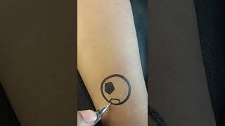 Ball 🏀 tattoo 😯 design shortvideo tattoo trending art viralvideo video viralshorts shorts [upl. by Suhail]