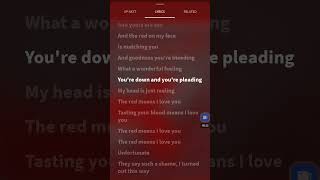 The red means I love youlyrics [upl. by Rennie]