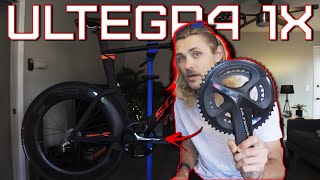 How To Swap Shimano Ultegra Chainrings and Cranks  My Garbaruk 1X TT Setup [upl. by Bluefarb]