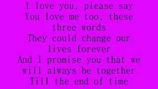 Celine Dion  I love you lyrics [upl. by Sum]