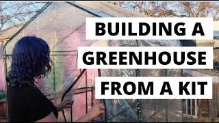 Building a MINI GREENHOUSE from a KIT  Outsunny Review [upl. by Gefell]