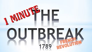 1789 How does the French Revolution break out The 4 stages in 1 minute [upl. by Amyaj]