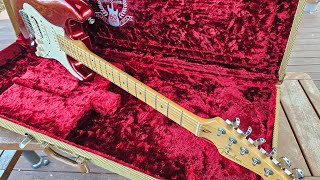 펜더 아메리칸 스탠다드 60주년 캔디 애플 레드 FENDER AMERICAN STANDARD STRATOCASTER 60TH CANDY APPLE RED SSH PARTS2 [upl. by Bardo713]