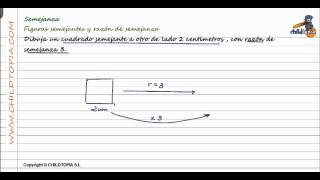 Semejanza Figuras semejantes y razón de semejanza 4º de ESO matemáticas [upl. by Weissberg]