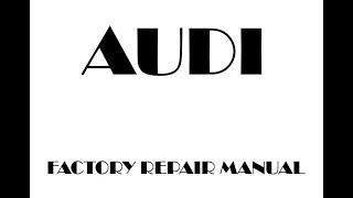 Audi A6 C5 1998 1999 2000 2001 2002 2003 repair manual [upl. by Eseela]