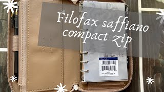 Листаем планер  Подбираю оптимальное наполнение для Filofax Saffiano Compact ZIP [upl. by Rebecka]