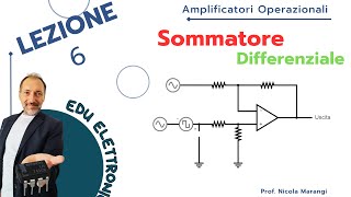 Amplificatore Operazionale Configurazione Sommatore e Differenziale  Esempio Pratico con Falstad [upl. by Naira749]