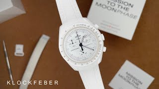 MoonSwatch Mission to The MoonPhase  Strap Guide ⚪️ [upl. by Yekcir351]