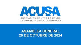 Asamblea ACUSA 2024 [upl. by Ahsitneuq]