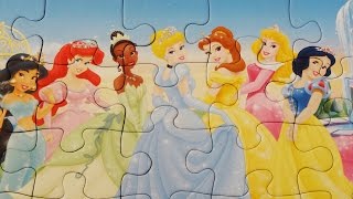 Disney PRINCESS Puzzle Games Jigsaw Ravensburger Rompecabezas Kids Toys Learning videos [upl. by Wilonah]