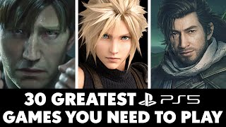 30 Greatest PS5 Games You ABSOLUTELY Need To Play 2024 Edition [upl. by Breed]