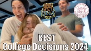 Best College Acceptance Reactions  Class of 2024 Compilation UCLA Stanford MIT etc [upl. by Nekciv762]