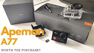 Full Apeman A77 Action Camera Review [upl. by Pattison]