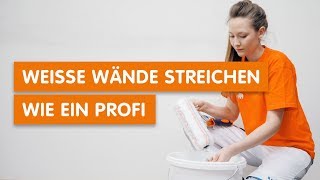 Weiße Wände streichen wie ein Profi [upl. by Dlarrej148]