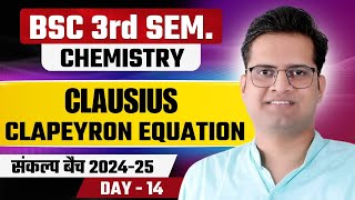 Clausius Clapeyron EquationBSc 3rd Semester ChemistryBe DKDian [upl. by Aneeram]