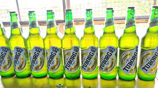 Tuborg super strong beer review in Hindi unboxing [upl. by Asa392]