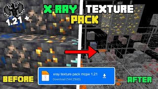 XRAY Texture Pack For MCPEBedrock 121 ☢️ XRay Mod For Minecraft Pe 121 [upl. by Dorine801]