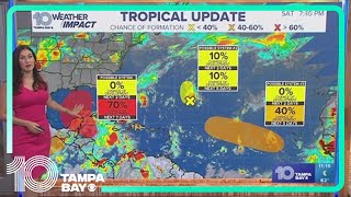 Tracking the Tropics Disturbance in the Gulf has 70 chance for development [upl. by Icam]