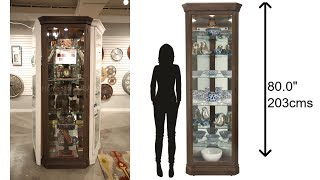 What Is Special about this Corner Curio Cabinet at Home Bars USA [upl. by Ahsratal852]