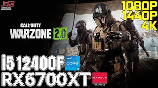 Call of Duty Warzone 20  i5 12400F  RX 6700 XT  1080p 1440p 4K benchmarks [upl. by Darcey562]