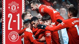 MANCHESTER DERBY WIN 🔴🤩  Man Utd 21 Man City  Highlights [upl. by Oruasi]