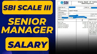 SBI Senior Manager Latest Salary Slip 2022  Salary of scale 3 in SBI  Banker Couple [upl. by Jarnagin]