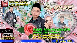 Live 2  Pernikahan VADYLLA amp DIMAS  03 OKTOBER 2024 Kel Nglames  Madiun [upl. by Marcelle]