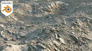 Create a Realistic Terrain in 3 Min Tutorial in Blender [upl. by Arammahs]