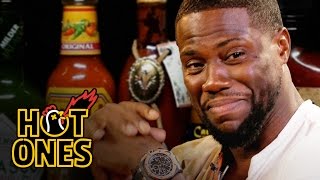 Kevin Hart Catches a High Eating Spicy Wings  Hot Ones [upl. by Eseuqram]