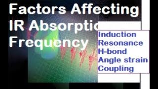 IR Spectroscopy  Factors Affecting IR Absorption Frequency MajidAli2020 [upl. by Fezoj]